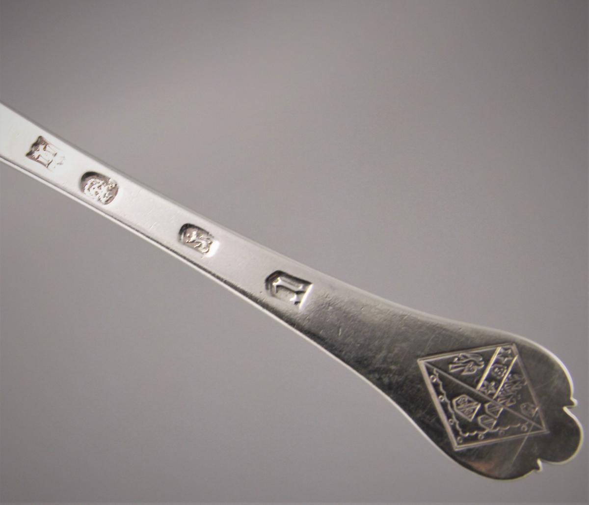 WILLIAM & MARY Trefid Spoon by Lawrence Jones. London 1694.