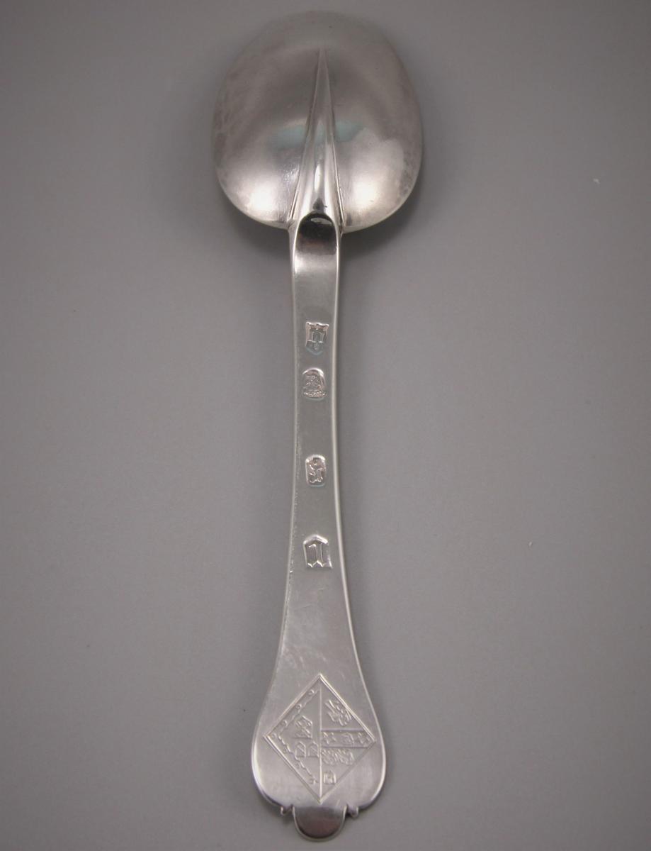 WILLIAM & MARY Trefid Spoon by Lawrence Jones. London 1694.