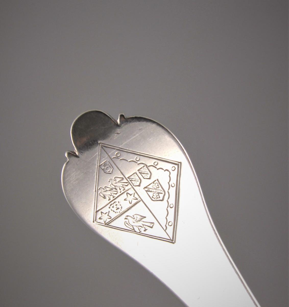WILLIAM & MARY Trefid Spoon by Lawrence Jones. London 1694.