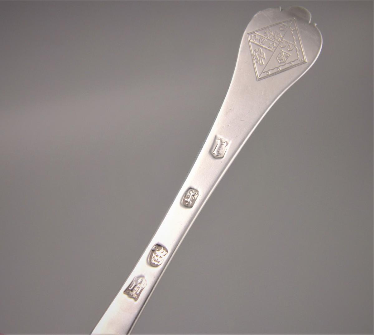 WILLIAM & MARY Trefid Spoon by Lawrence Jones. London 1694.