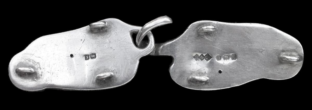 LIBERTY & CO (worked from c.1875) Art Nouveau 'Pea Pod' Cloak Clasp