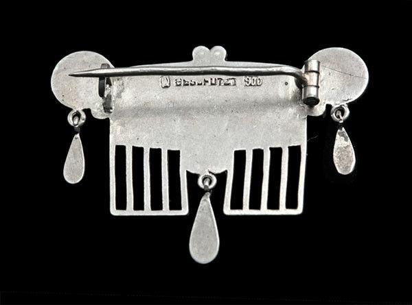 ANDREAS ODENWALD Jugendstil Brooch