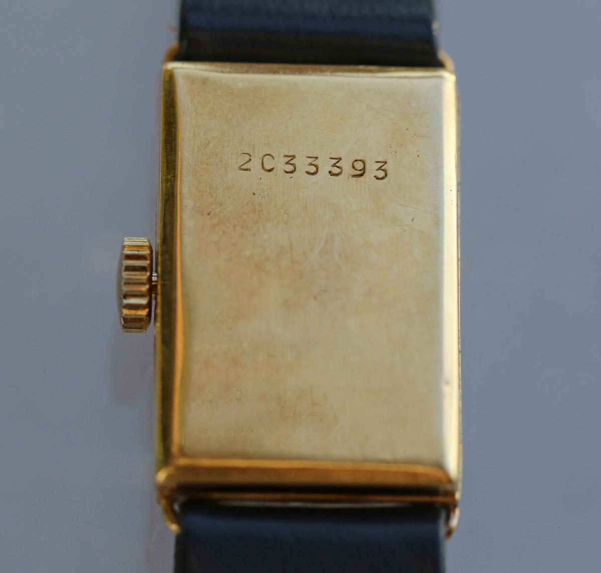 ART DECO Enamelled Gold Wristwatch