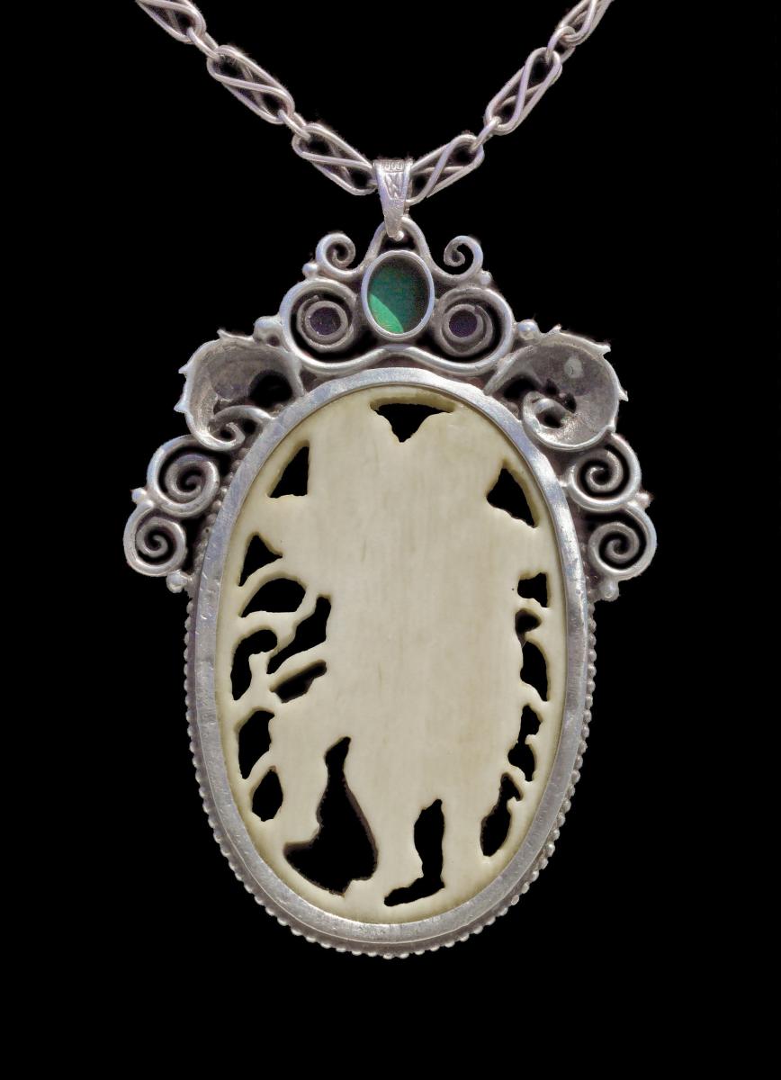 JUGENDSTIL Putti Pendant