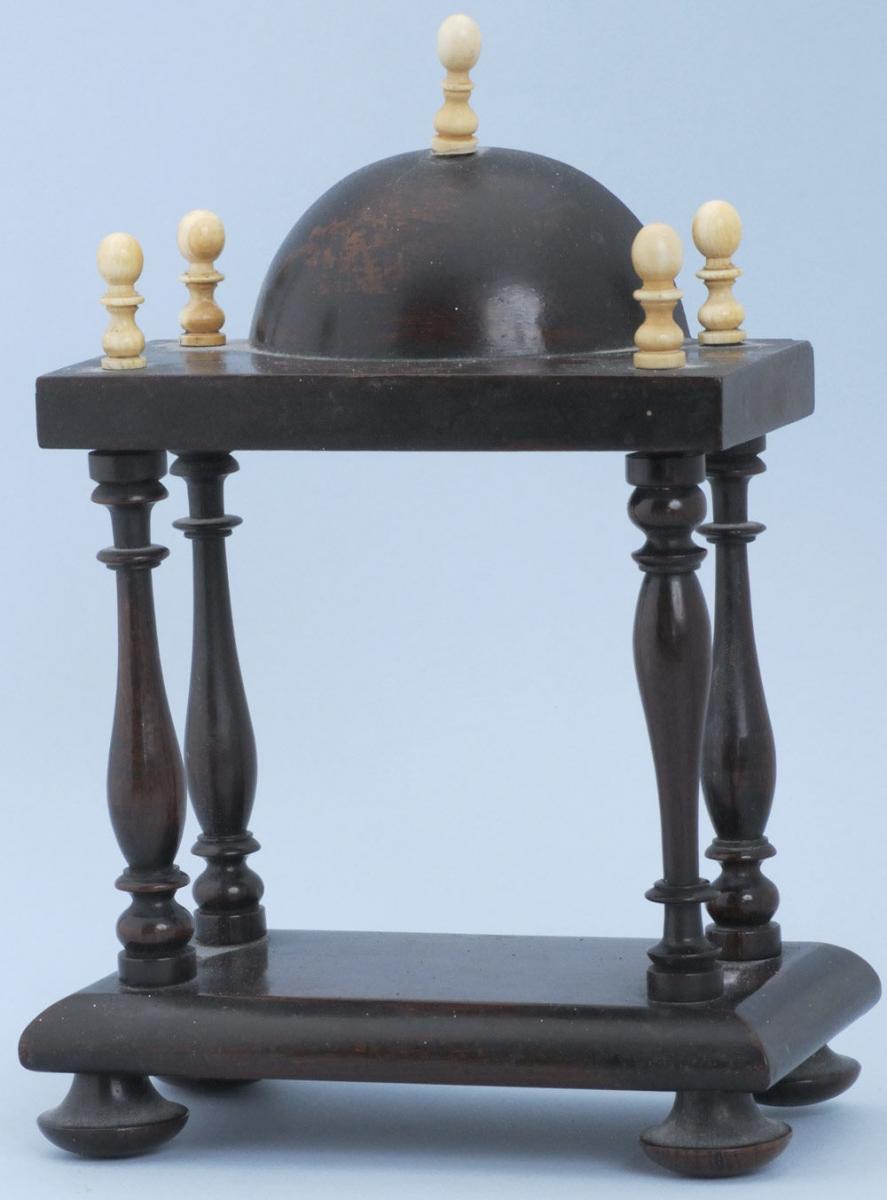 Rosewood and Ivory Watch Stand