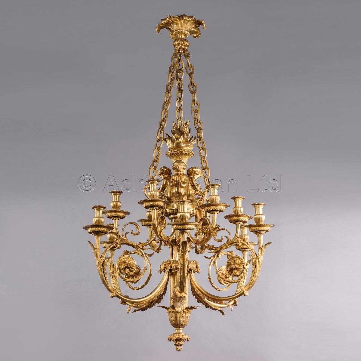 Chandelier After Gouthiere ©AdrianAlanLtd