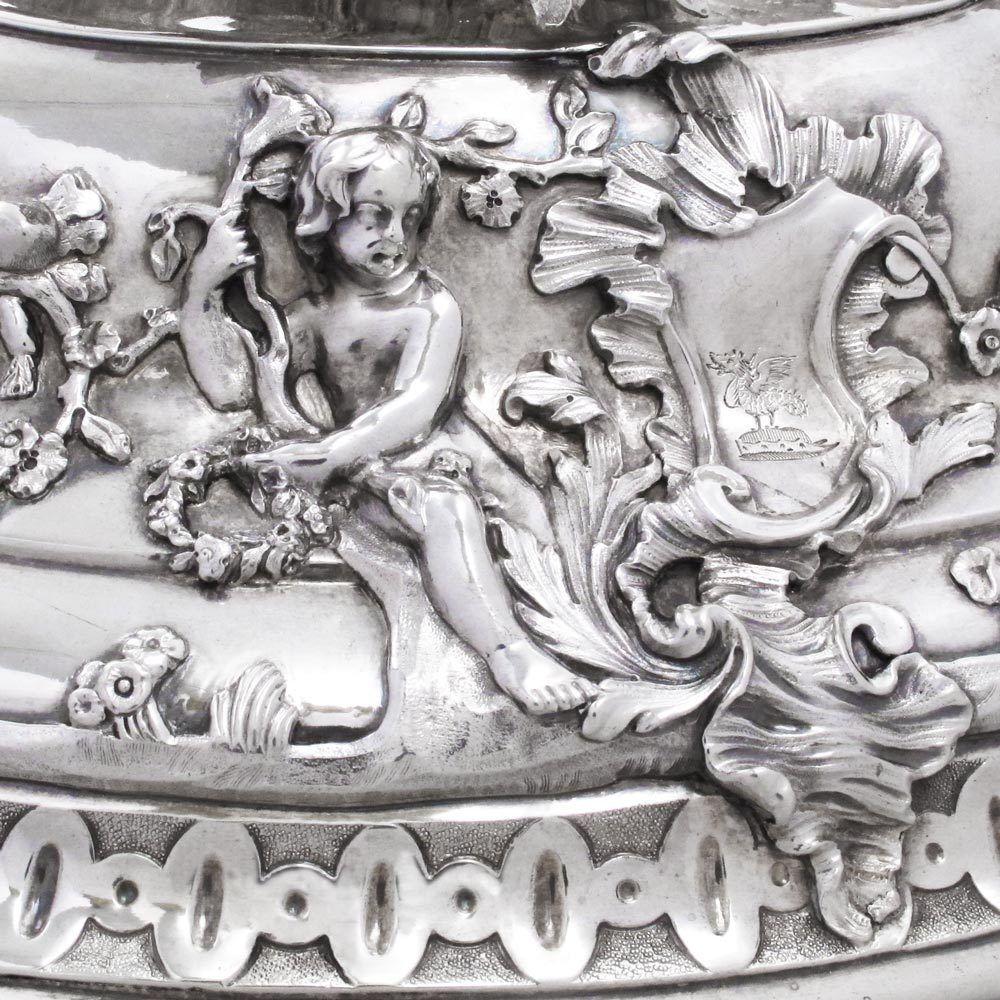 A George II Antique English Silver Soup Tureen