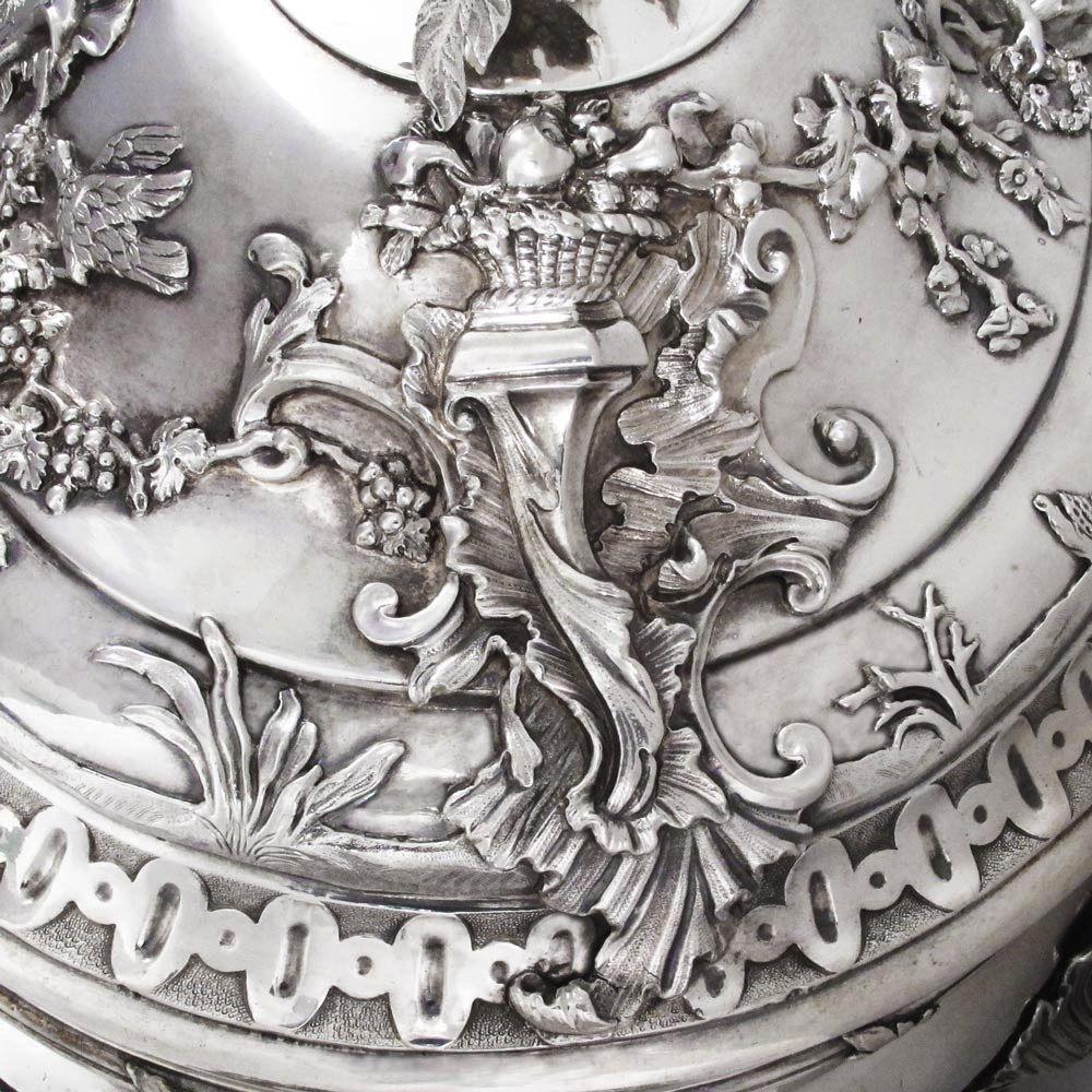 A George II Antique English Silver Soup Tureen