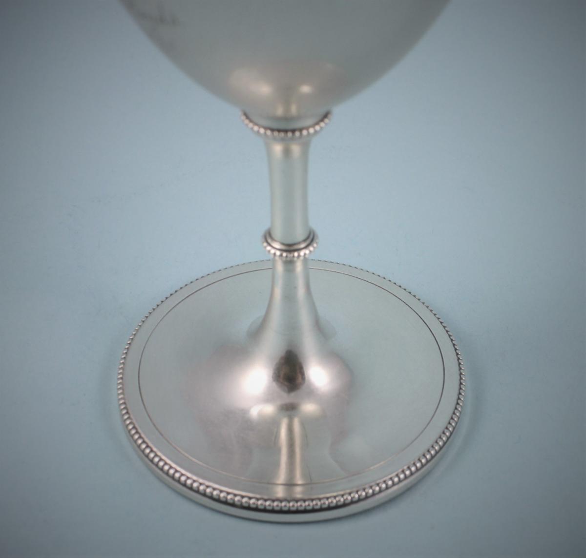 VICTORIAN Eton College Sterling Silver Goblet by Daniel & Charles Houle. London 1864