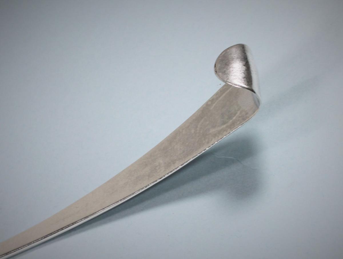 GEORGE III IRISH Sterling Silver Hook End Soup Ladle by John Loughlin. Dublin 1765.