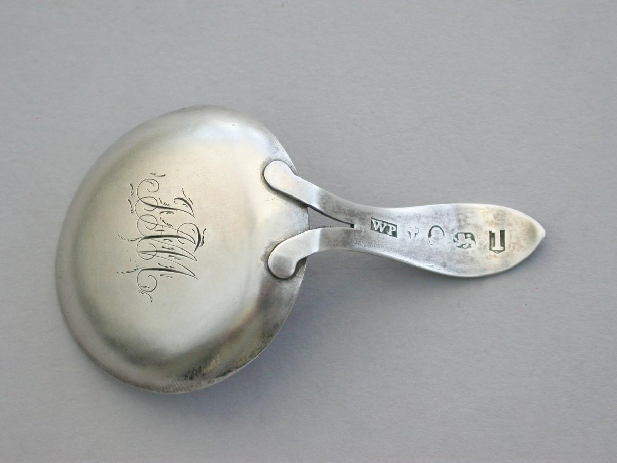 George III Silver 'Frying Pan' Caddy Spoon