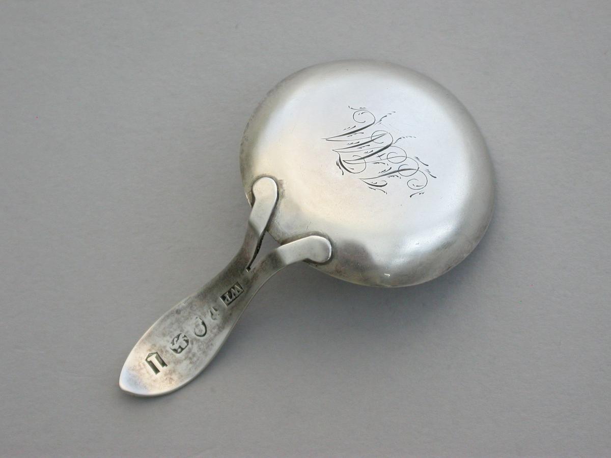 George III Silver 'Frying Pan' Caddy Spoon
