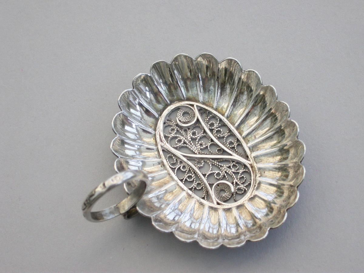 George III Silver 'Filigree Insert' Caddy Spoon