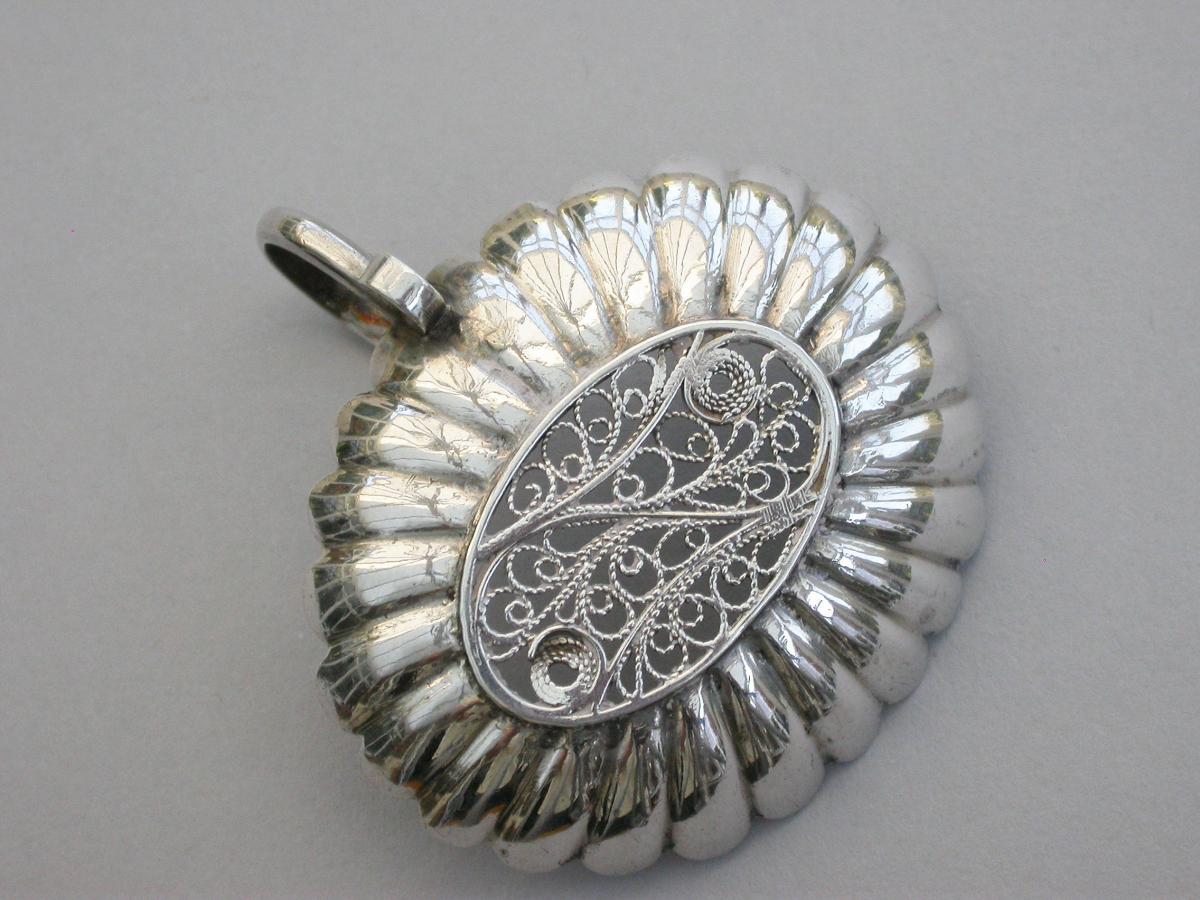 George III Silver 'Filigree Insert' Caddy Spoon