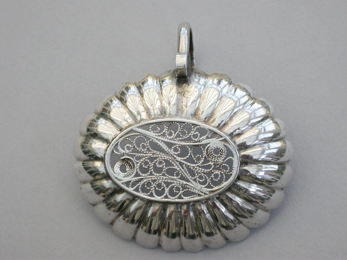 George III Silver 'Filigree Insert' Caddy Spoon
