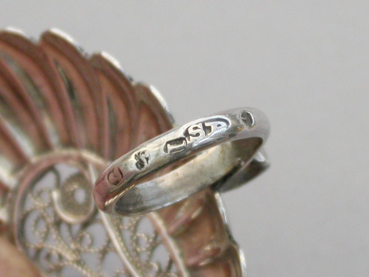 George III Silver 'Filigree Insert' Caddy Spoon