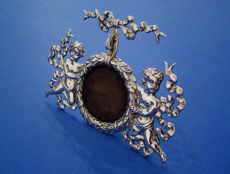 American Silver 'Cherubs' Fob Watch Stand Made by Bigelow, Kennald & Co Boston c.1885