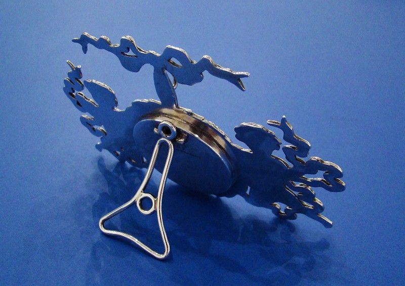 American Silver 'Cherubs' Fob Watch Stand Made by Bigelow, Kennald & Co Boston c.1885