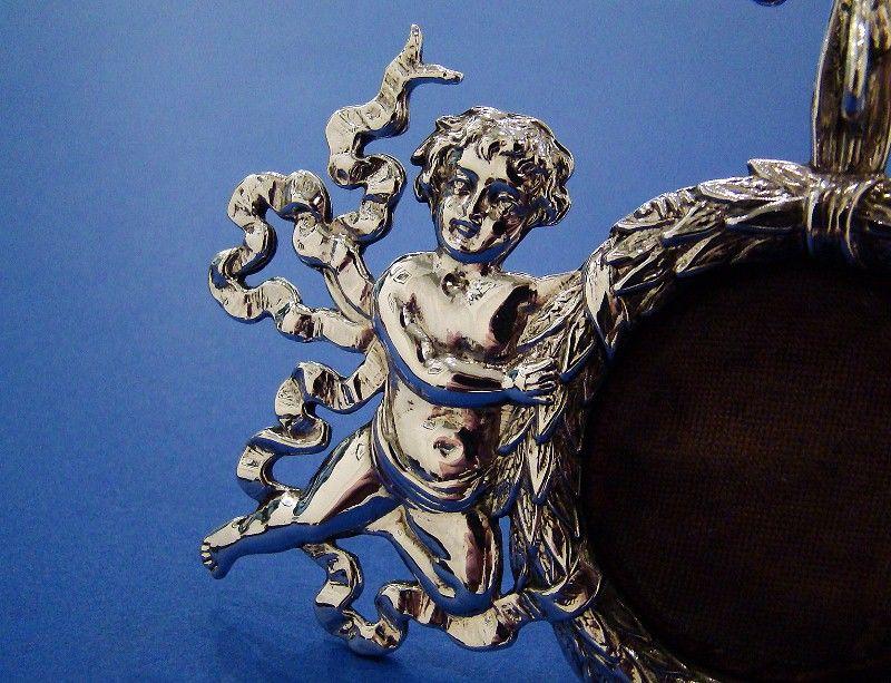 American Silver 'Cherubs' Fob Watch Stand Made by Bigelow, Kennald & Co Boston c.1885