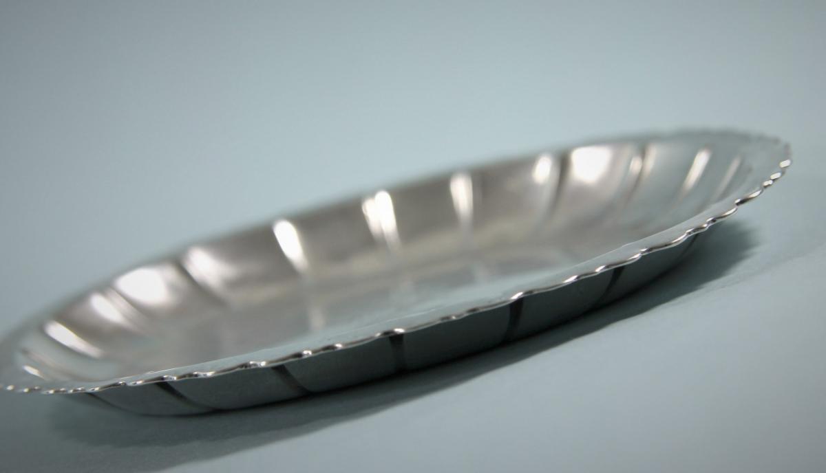 GEORGE III Sterling Silver Small Dish by James Warren. Dublin circa 1760