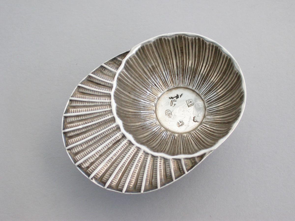 George III Silver 'Jockey Cap' Caddy Spoon