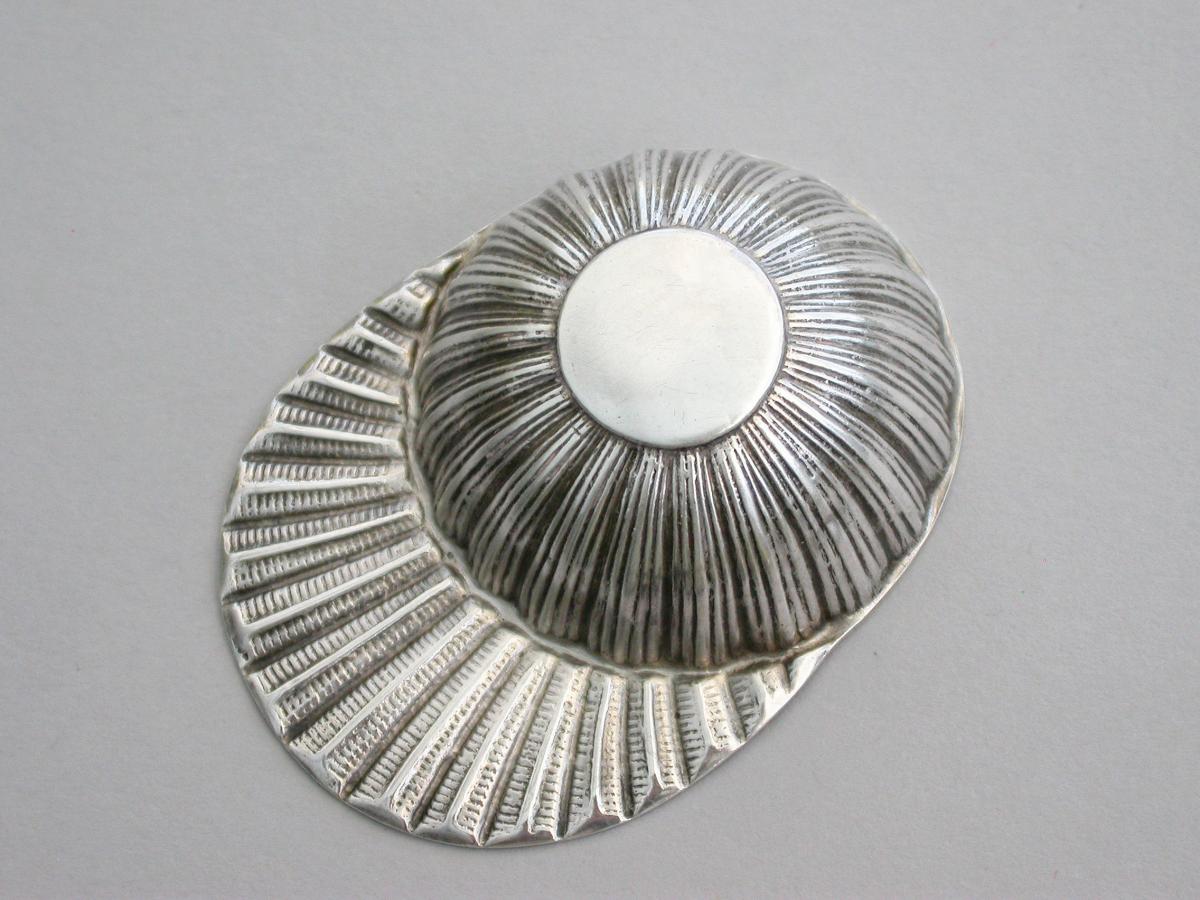George III Silver 'Jockey Cap' Caddy Spoon