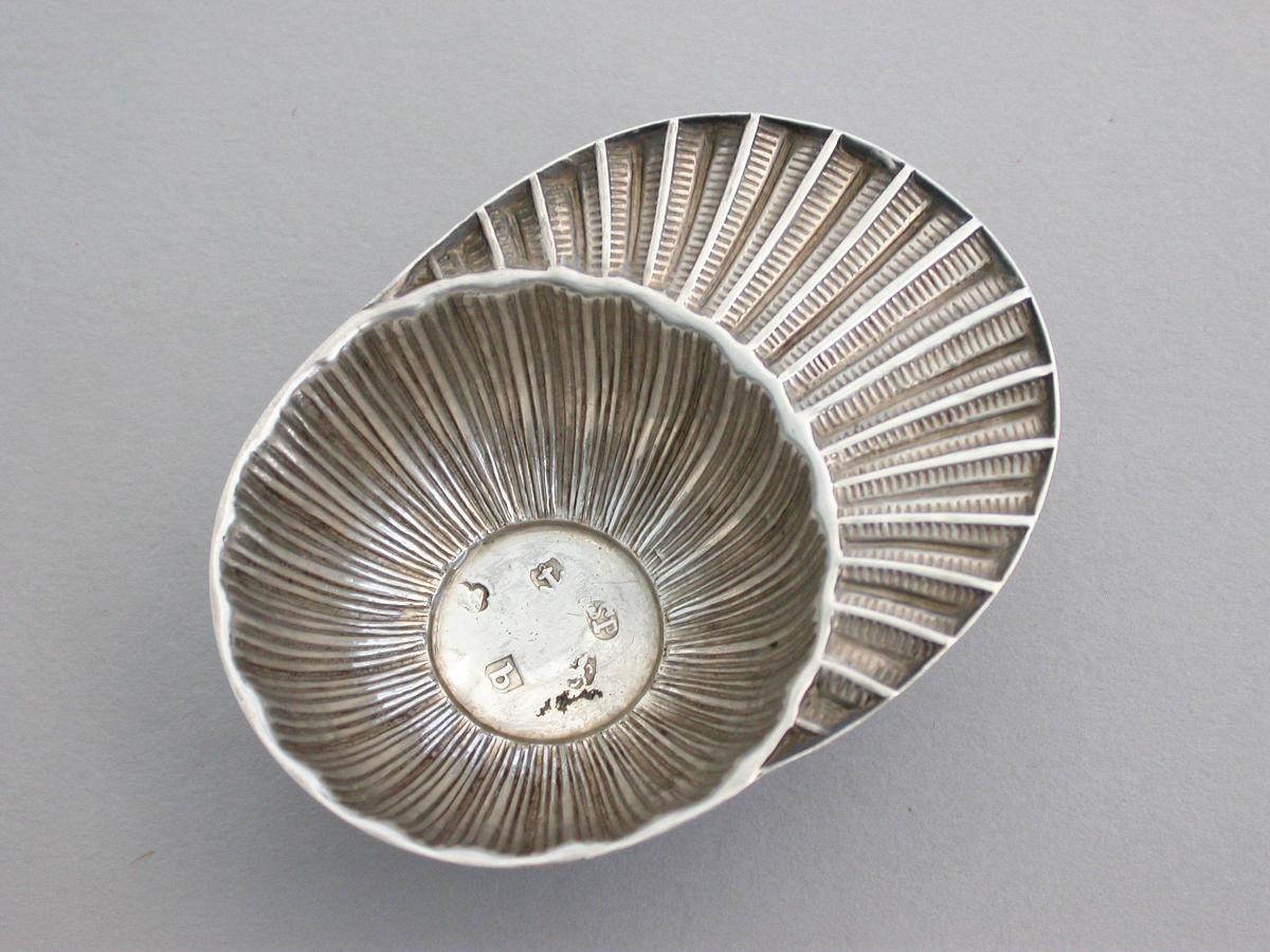 George III Silver 'Jockey Cap' Caddy Spoon