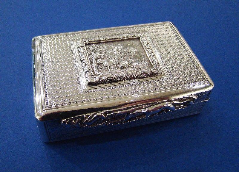 A Rare George IV Silver Snuff Box