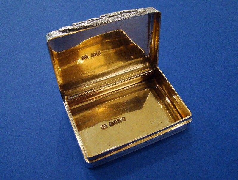 A Rare George IV Silver Snuff Box