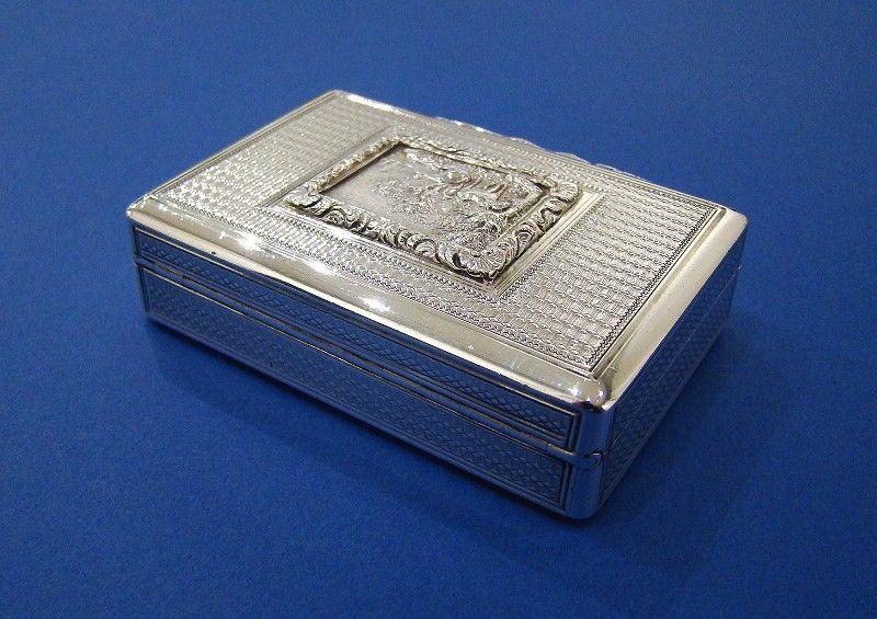 A Rare George IV Silver Snuff Box