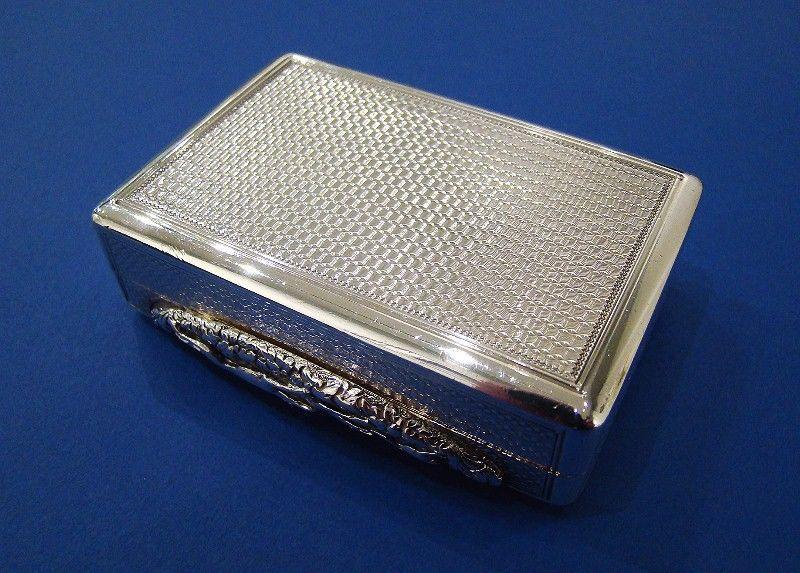 A Rare George IV Silver Snuff Box