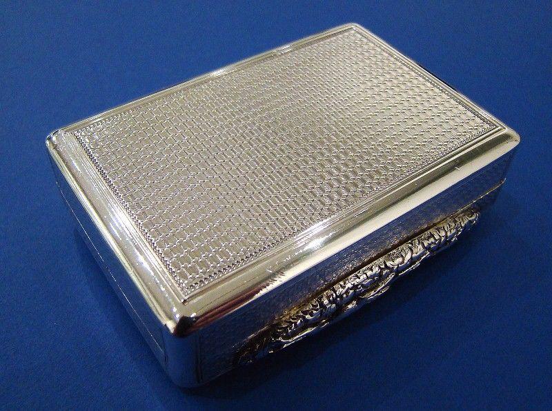 A Rare George IV Silver Snuff Box