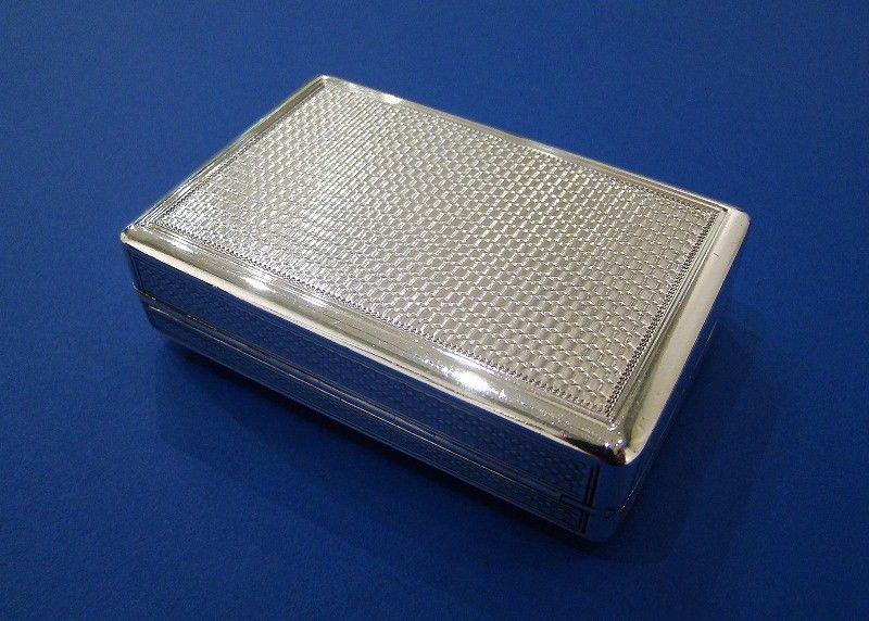 A Rare George IV Silver Snuff Box