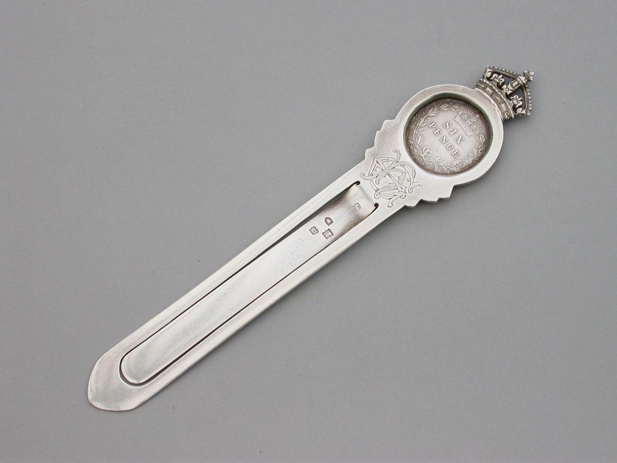 Queen Victoria Diamond Jubilee Commemorative Silver Bookmark