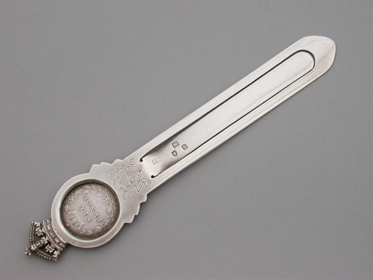 Queen Victoria Diamond Jubilee Commemorative Silver Bookmark
