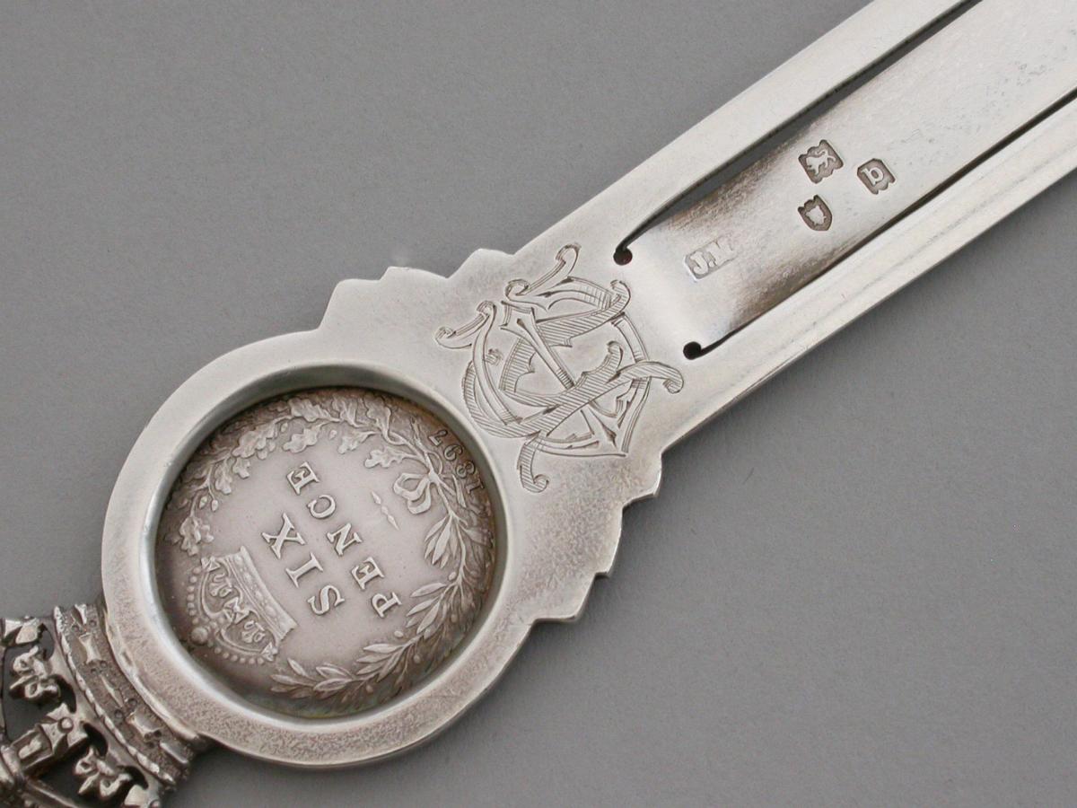 Queen Victoria Diamond Jubilee Commemorative Silver Bookmark