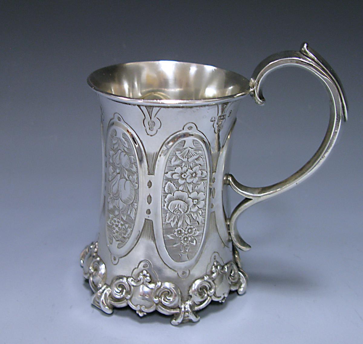 A Victorian Antique Sterling Silver Christening Mug