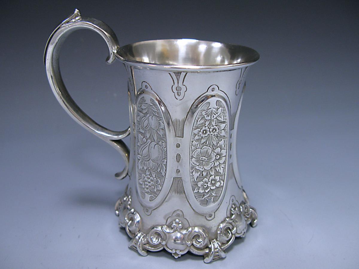 A Victorian Antique Sterling Silver Christening Mug