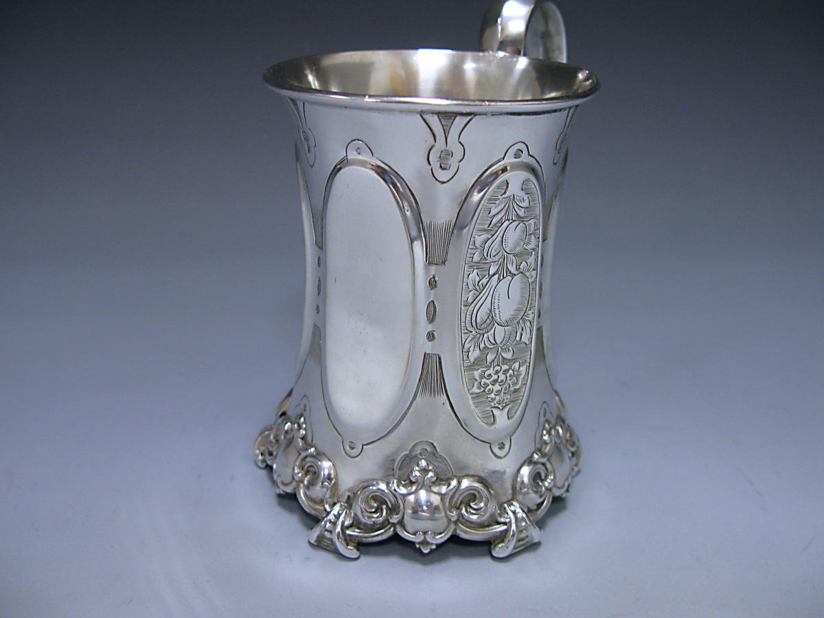A Victorian Antique Sterling Silver Christening Mug