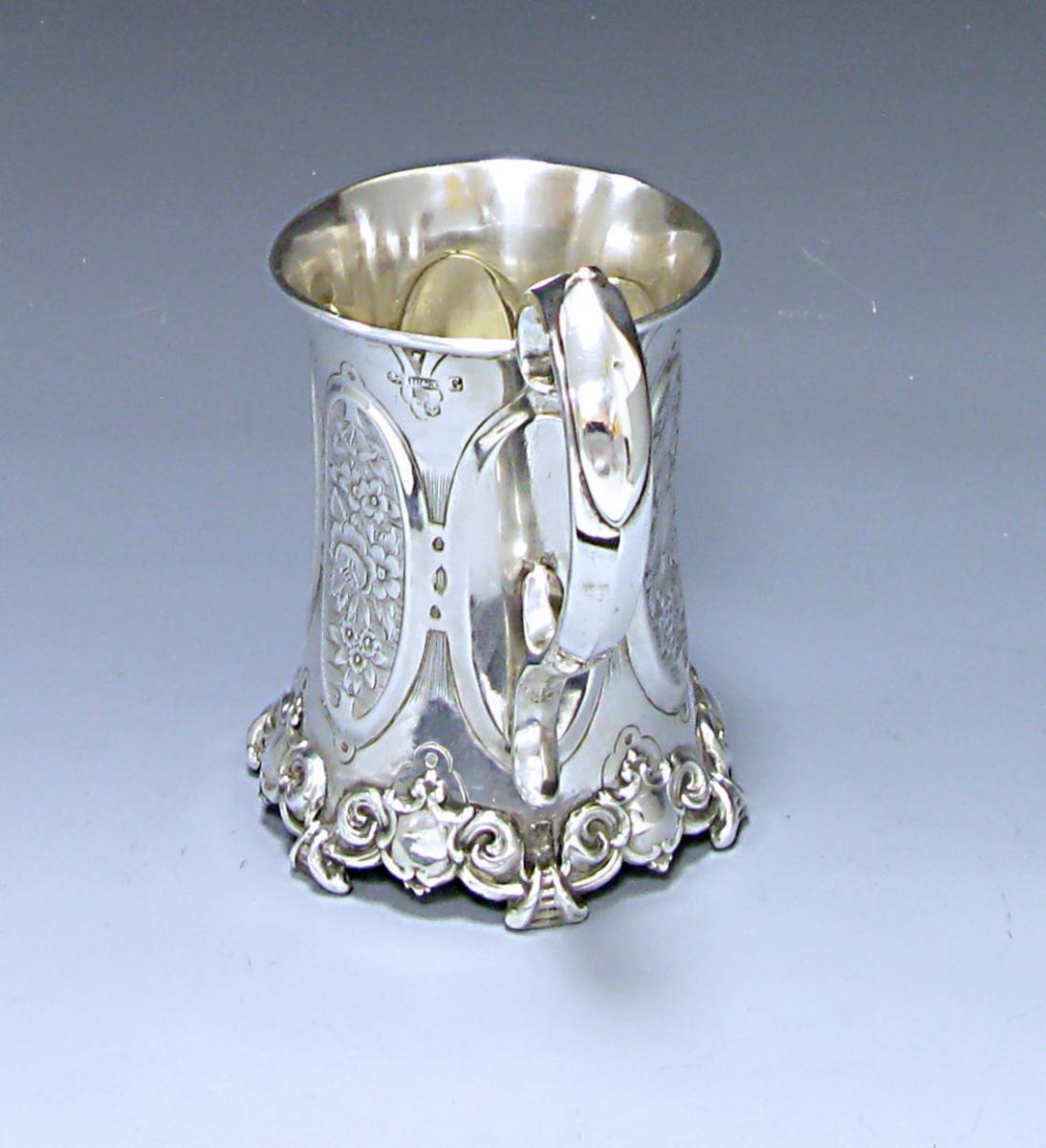 A Victorian Antique Sterling Silver Christening Mug