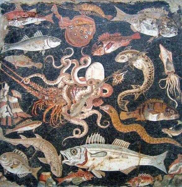 Large, museum-quality, late-16th century, cedar, Venetian, cassone on its original stand ; the sea creature ornament probably dr