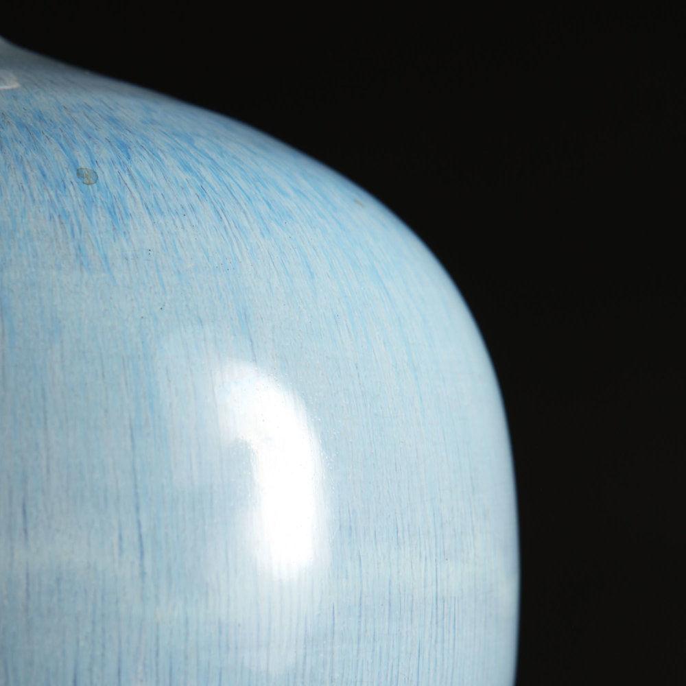 A Blue Glaze Mei Ping Vase as a Lamp