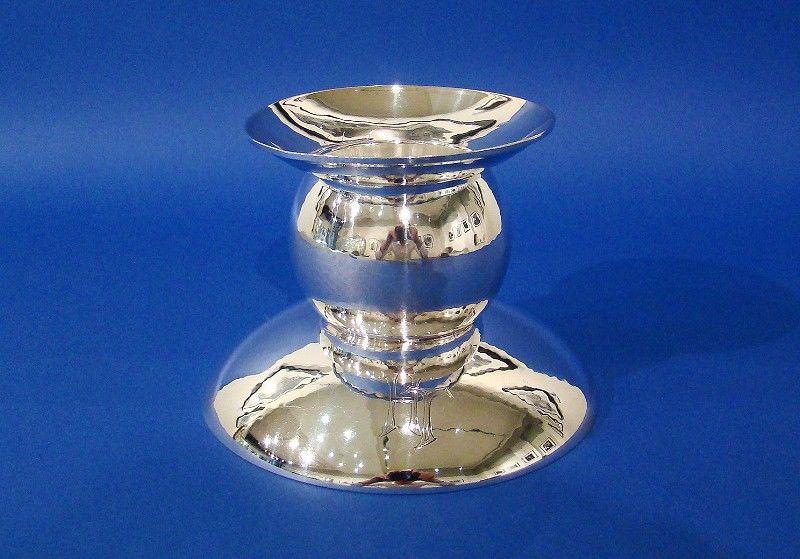 German Arts & Crafts .835 Standard Silver Candle Holder