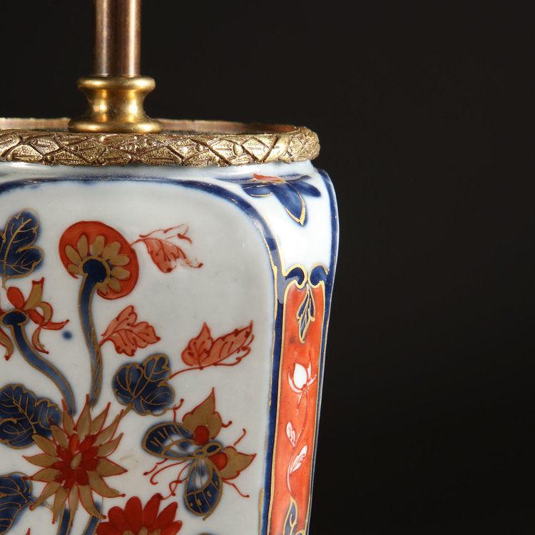 A Pair of Imari Lamps with Gilt Bronze Mounts