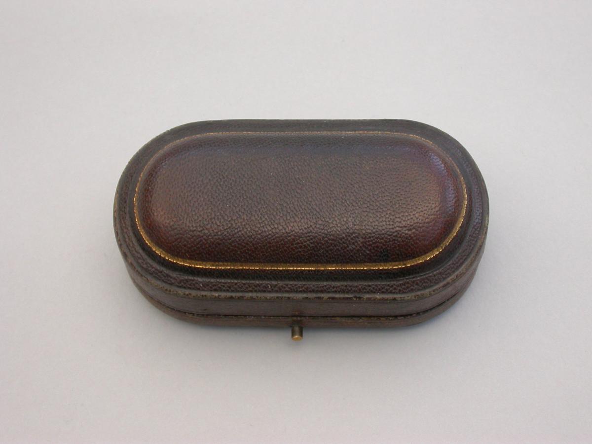 Victorian Cased Silver Gilt Engraved Scent Bottle - 'Birds & Insects'