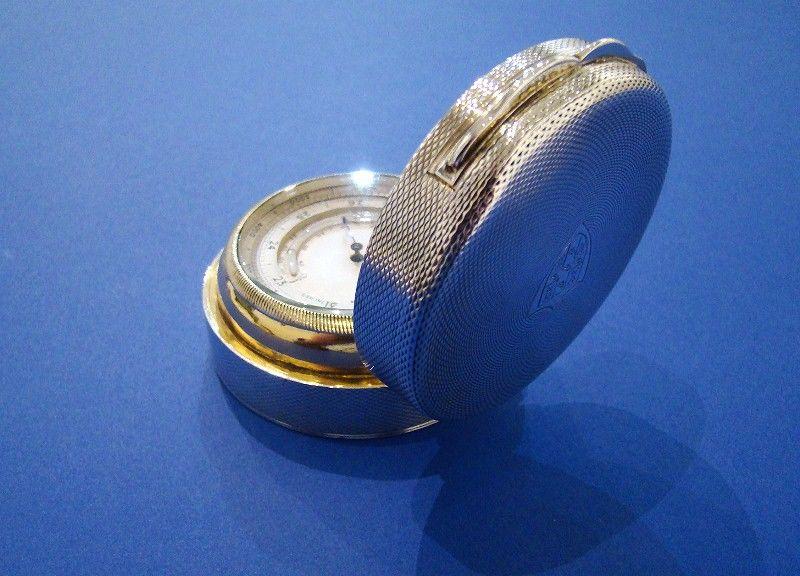 Edwardian Silver Barometer, Thermometer & Altimeter