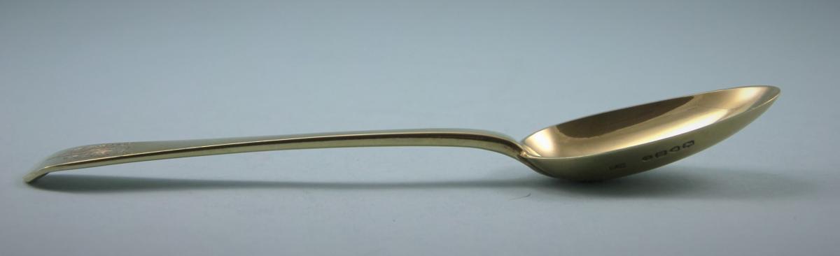 VICTORIAN Silver Gilt Child's Set by Francis Higgins. London 1868
