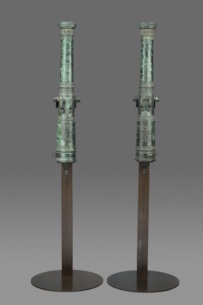 A Pair of Spanish Bronze Cannon Barrels, c. 1600