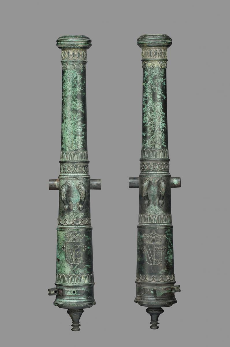 A Pair of Spanish Bronze Cannon Barrels, c. 1600