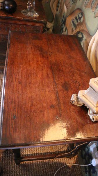 A late-17th century oak sidetable